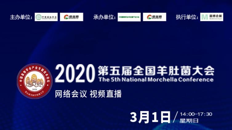 2020第五届全国羊肚菌大会（网络会议 视频直播）预告